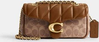 Coach Tabby Shoulder Bag 20 In Signature Canvas With Quilting