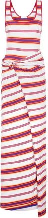 Paco Rabanne Striped Maxi Dress - Womens - Cotton/Elastane