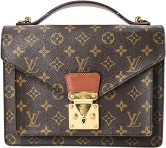 Louis Vuitton Pre-owned Vintage Canvas Handtas - Dames - Vintage Handtas - Bruin - ONE Size - Vintage
