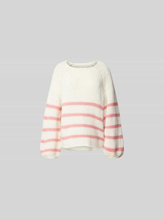 Juvia Oversized Wollpullover in Strick-Optik in Beige, Gr&ouml;&szlig;e XS