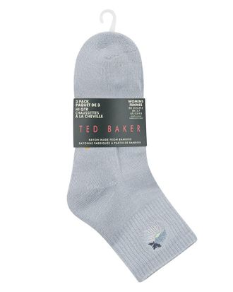 Ted Baker Set Of 3 Quarter Crew Sock