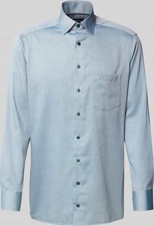 Olymp Regular Fit Business-Hemd aus reiner Baumwolle in Gruen, Größe 40