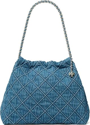 Tory Burch Borsa tote Fleming - Blu