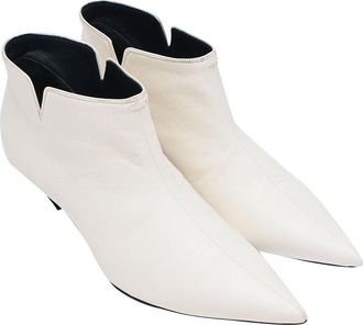 Celine Celine Womens Leather Pointed-Toe Bootie (Authentic Pre-Loved)