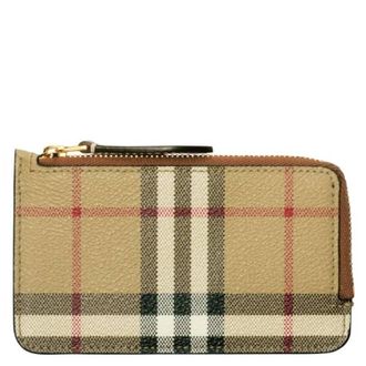 Burberry Vintage Check Zip Card Case