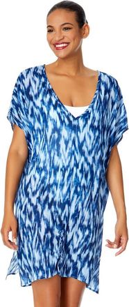 Anne Cole Womens Tie Dye Ikat Easy Tunic Swimsuit Cover Up at Nordstrom, Size Medium