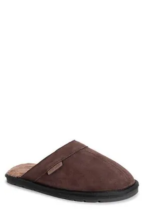 Muk Luks Abbott Faux Fur Lined Slipper in Mahogany at Nordstrom Rack, Size 11