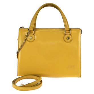 Versace Leather Sunburst 2way Handbag