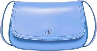 Calvin Klein Bolso C&aacute;mara con Solapa - Bags - Mujer - Azul - ONE SIZE