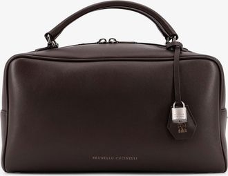 Brunello Cucinelli Borsa a tracolla Boston Explorer in pelle - BRUNELLO CUCINELLI - gender_Woman