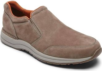 Rockport Mens Edge Hill 2 Double Gore Slip On In Brown