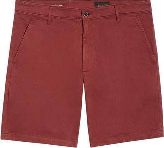 AG - Adriano Goldschmied Wanderer 8.5-Inch Stretch Cotton Chino Shorts in Sulfur Adobe Clay at Nordstrom, Size 29