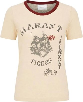 Isabel Marant Mujer, Camisetas, Beige, Talla: L