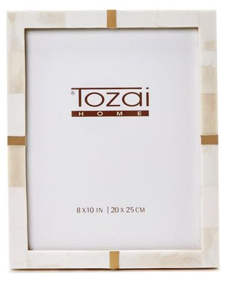 Two's Company Tozai Bone And Brass 8 X 10 Photo Frame