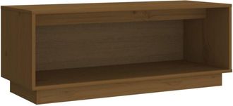 vidaXL Vidaxl - Mobile Porta tv Ambrato 90x35x35 cm in Legno Massello di Pino