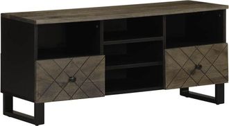 vidaXL Vidaxl - tv Cabinet Black 100x33x46 cm Solid Wood Mango