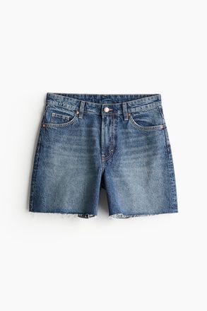 H&M Bermuda High Jeansshorts - Denimblau