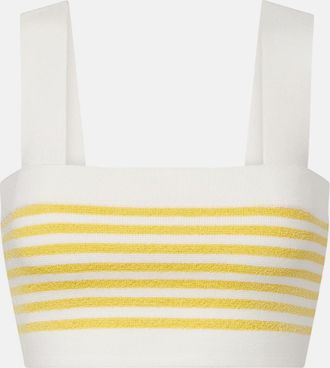 Poss&eacute; Ari striped crop top