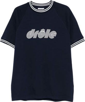 Drôle de Monsieur T-shirt con maniche raglan - Blu