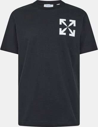 Off-white Mens Off White Single Arrow T in Black-White - Size Medium
