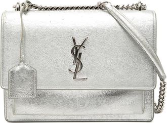 Saint Laurent Pre-owned Saint Laurent Medium Metallic Calfskin Monogram Sunset Crossbody Ladies 7PV2RPTGU6XG5M48