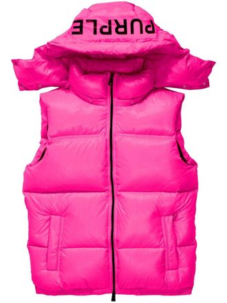 Purple Bodywarmer met logoprint - Roze