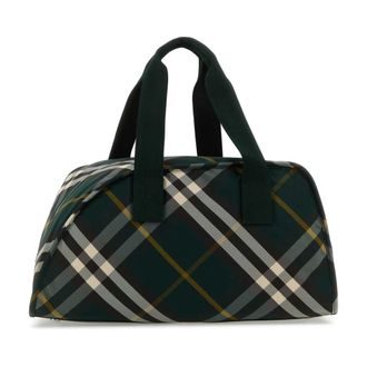 Burberry Weekend Bags, unisex, Green, Size: ONE SIZE Medium Shield Duffle Bag