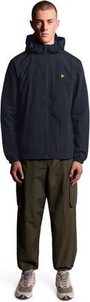 Lyle & Scott Zip Through Hooded Jacket in Dark Navy at Nordstrom, Size Xx-Large