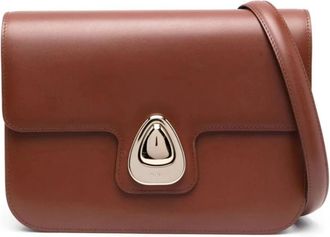 A.P.C. Hazelnoot Schoudertas Astra - Dames - Schoudertassen - Bruin - ONE Size - Leer - Tassen