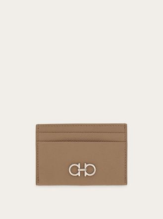Ferragamo Women Gancini credit card holder Beige