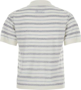 Dunst Womens Polo Shirt Linen Blend White T-Shirts & Jerseys