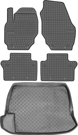 OEM Juego De Alfombrillas De Goma Para Coche Y Alfombrilla Para Maletero Para Volvo S60 Ii Sed&aacute;n (2010-2018)