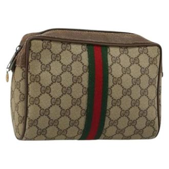 Gucci Pre-owned Clutches, female, Beige, Size: ONE SIZE Pre-owned Vintage Clutch Bag