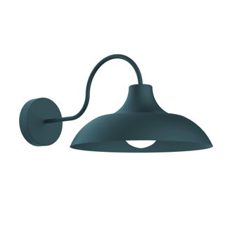 Lumicom Parigina Applique, 1x E27, Max 42w, Metallo, Blu Mediterraneo, D.30cm - Lumicom