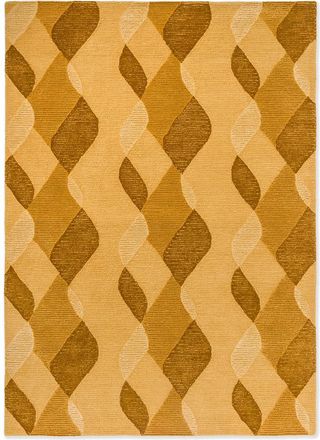 Brink & Campman Designer Teppich Decor Riff Straw Yellow - handgetuftet, aus 100% reiner Schurwolle