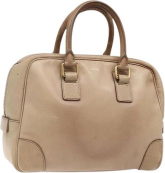 Celine Pre-owned Handbag - Dames - Vintage Handtas - Beige - ONE Size - Leer - Vintage