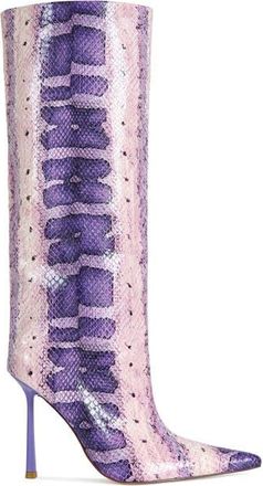 Azalea Wang Madeye Stiletto Boot in Purple Multi at Nordstrom, Size 7