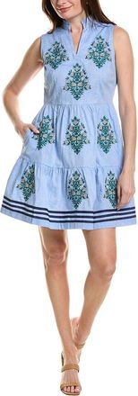 Tyler B&ouml;e Amelia Chambray Linen-Blend Mini Dress