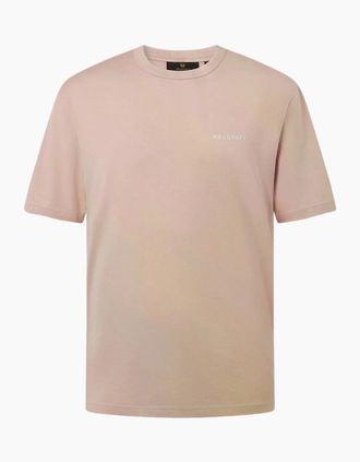 Belstaff Mens Belstaff Border T-Shirt A1-26 Dusk Pink - Tan - Size: 36
