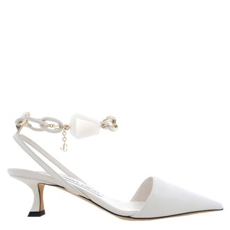Jimmy Choo London Womens Rue 50 Latte Slingback Heels