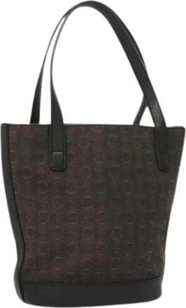Celine Pre-owned Vintage Canvas Handtas - Dames - Vintage Handtas - Zwart - ONE Size - Vintage