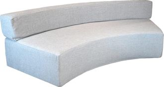 MX HOME Sof&aacute; banqueta semicircular - Lino gris