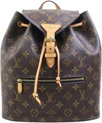 Louis Vuitton Pre-owned Backpacks, female, Brown, Size: ONE SIZE Pre-owned Vintage Canvas Backpack