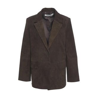 Oval Square Blazers, female, Brown, S, Bella Blazer