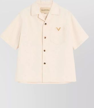 Valentino Garavani denim shirt short sleeves chest pocket