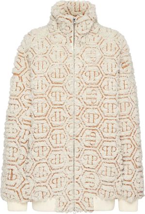 Philipp Plein Bomberjack met monogram - Beige