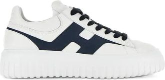 Hogan Navy Accent Chunky Sole Low-Top Sneakers