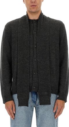Maison Margiela Mens Cardigan - Grey - Size Medium