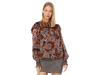 Marie Oliver Daphne Blouse Womens Clothing Orchid Leaf : SM, Rayon/Viscose