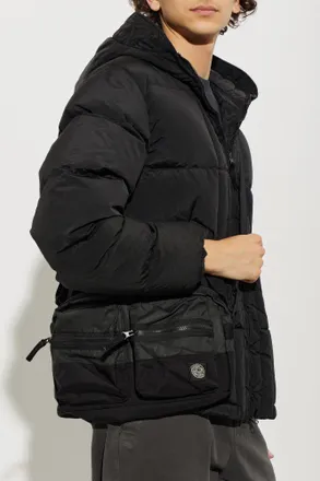 Stone Island Bag With Logo Patch, Mens, Black